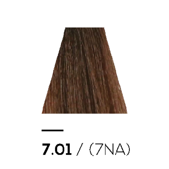 7.01 NATURAL ASH - KERATIN PLUS COLOR