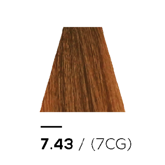 7.43 COPPER GOLD - KERATIN PLUS COLOR
