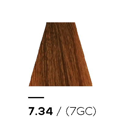 7.34 GOLDEN COPPER - KERATIN PLUS COLOR